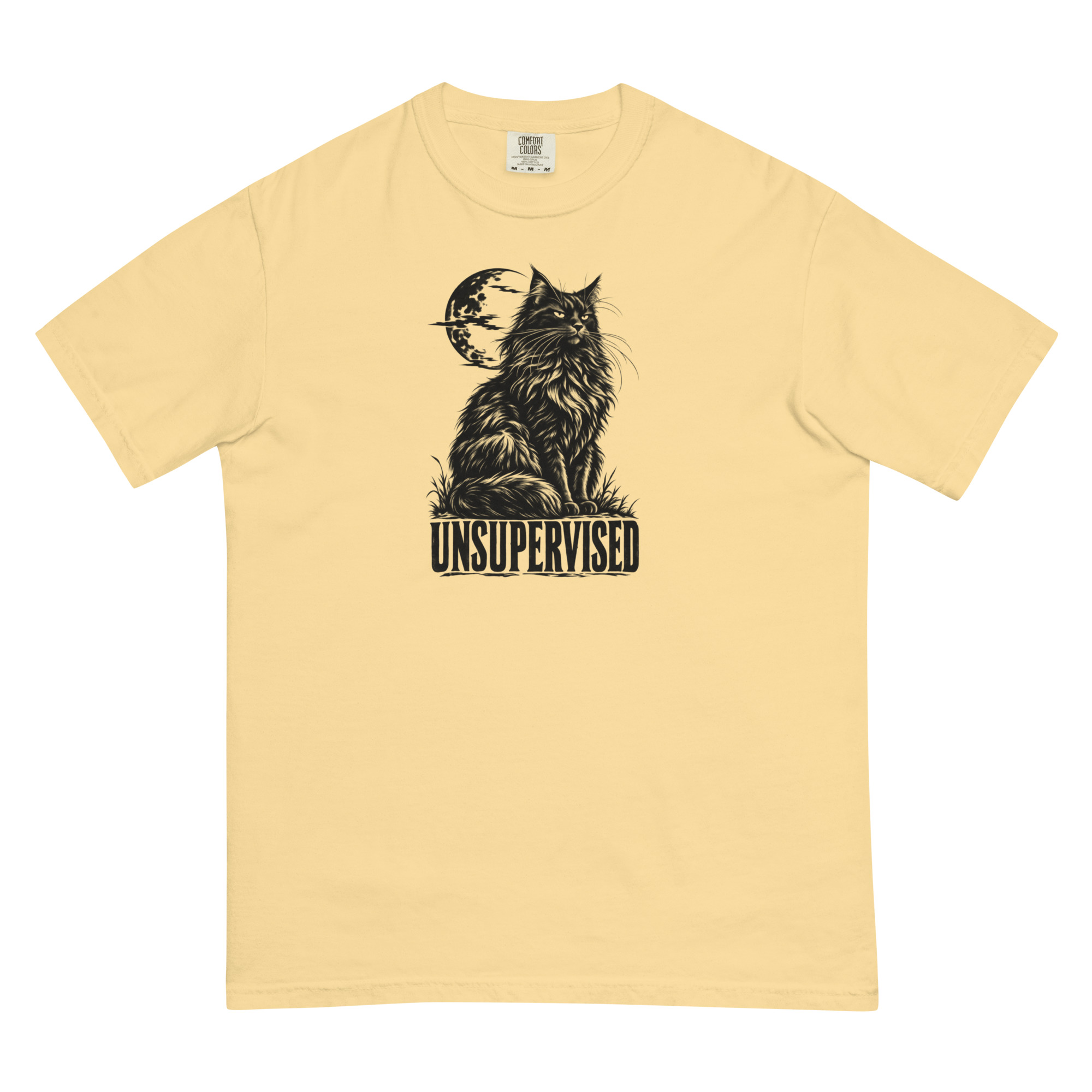 Unsupervised tee in Butter, supplier front mockup